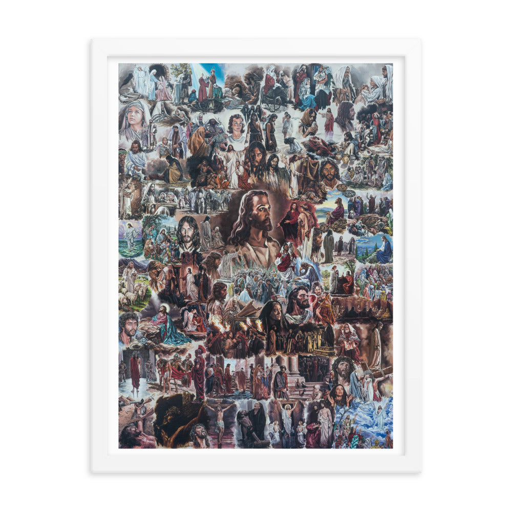 Framed poster
