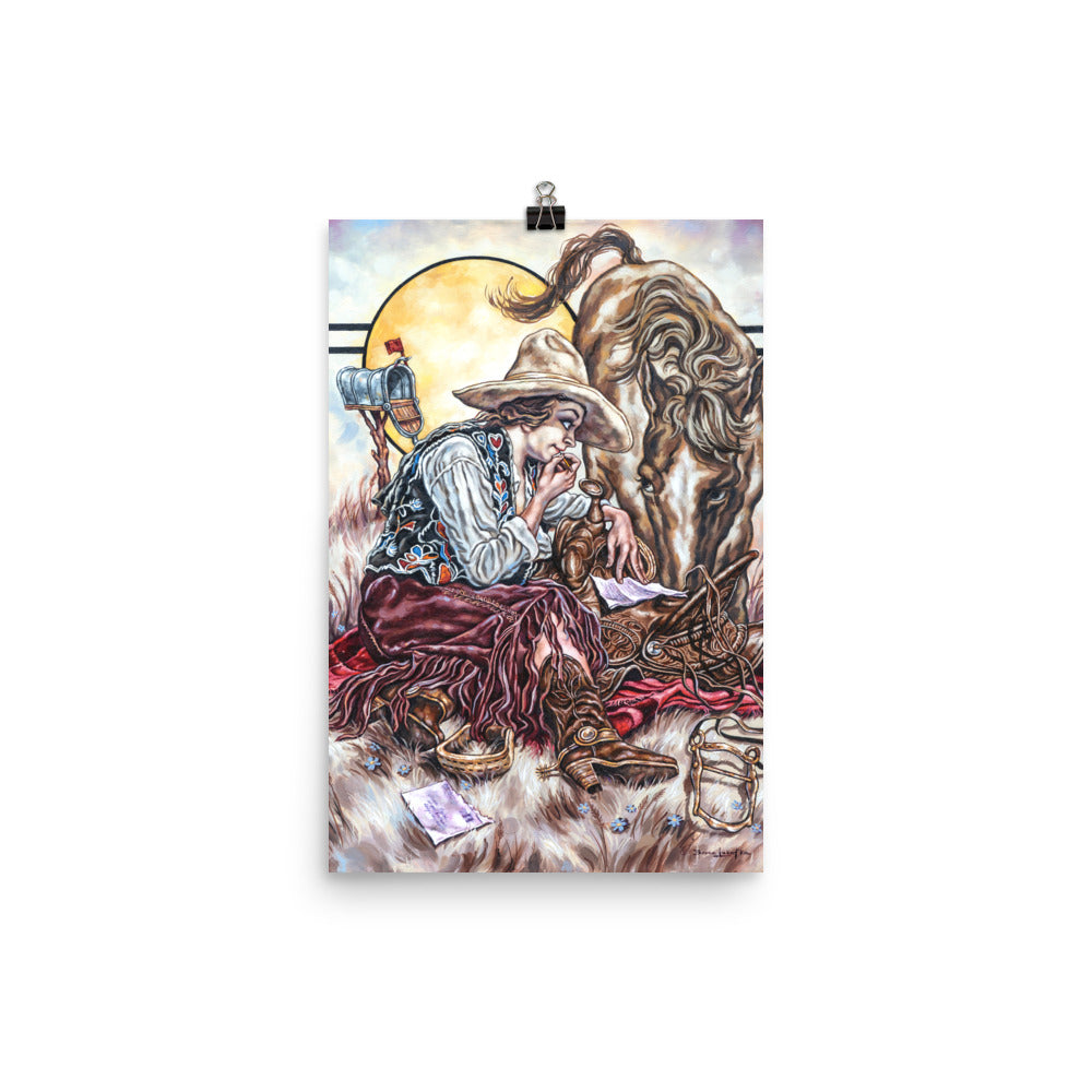 Photo paper poster: Cowgirl Mail