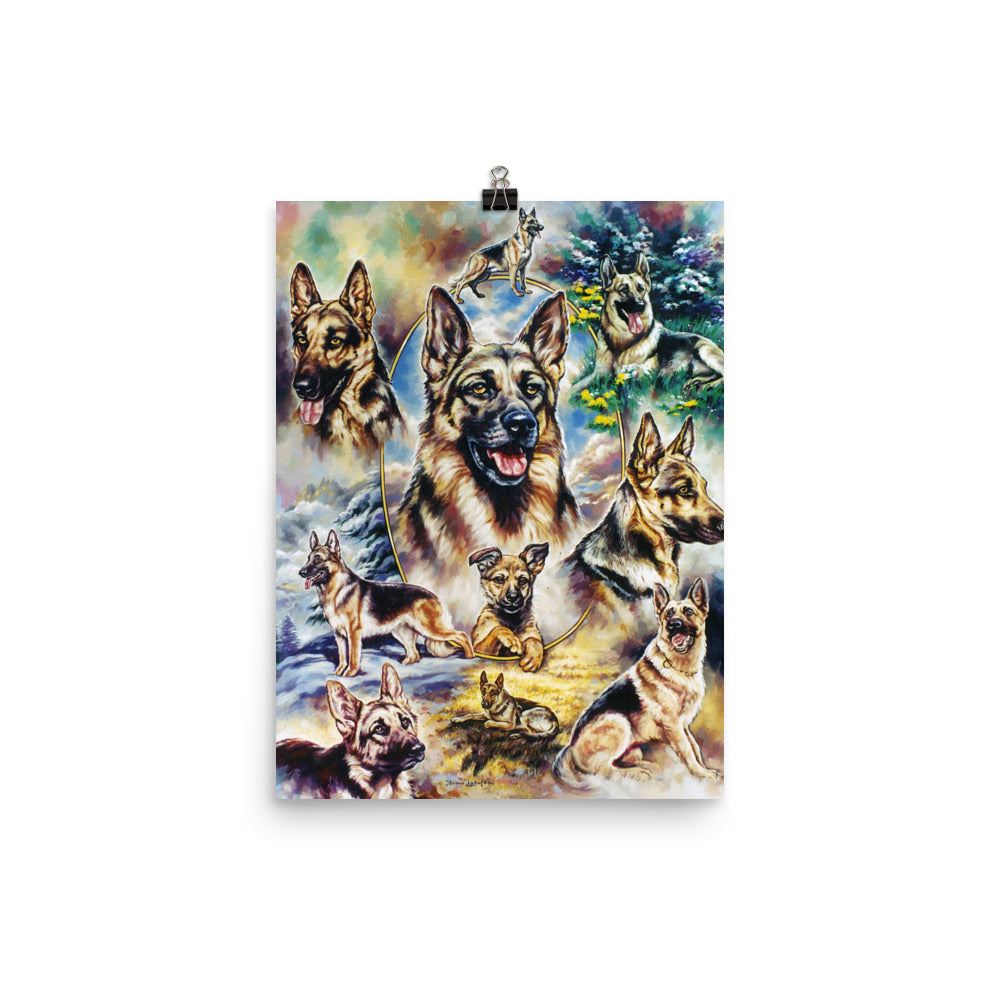 Photo paper poster: German Shepard