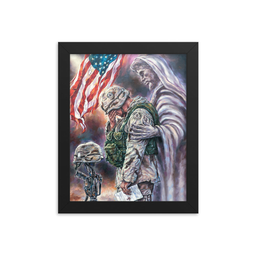 Framed photo paper poster: The Comforter