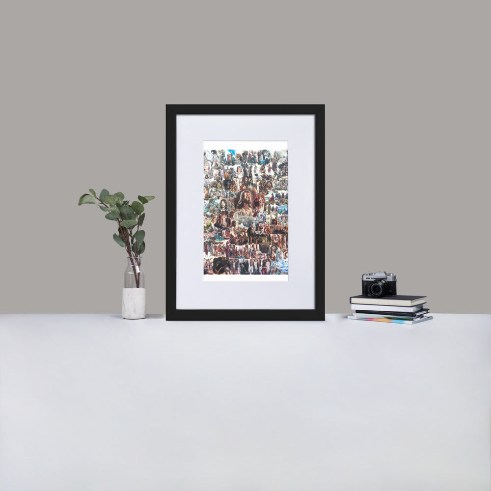 Matte Paper Framed Poster With Mat: Life Of Christ