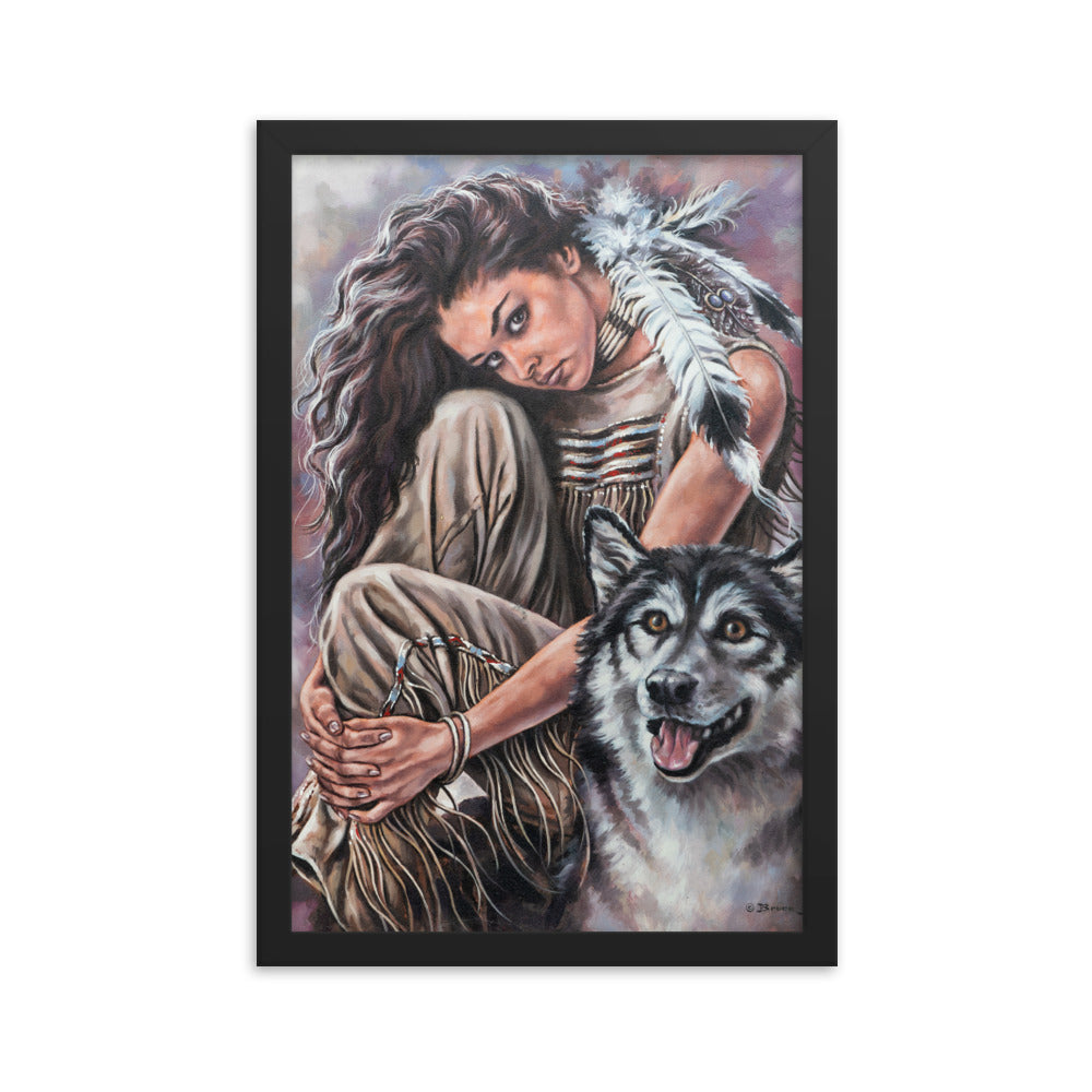 Framed photo paper poster: Companions