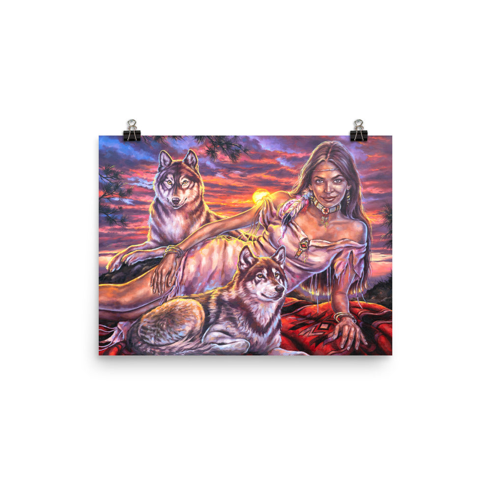 Photo paper poster: Sundown