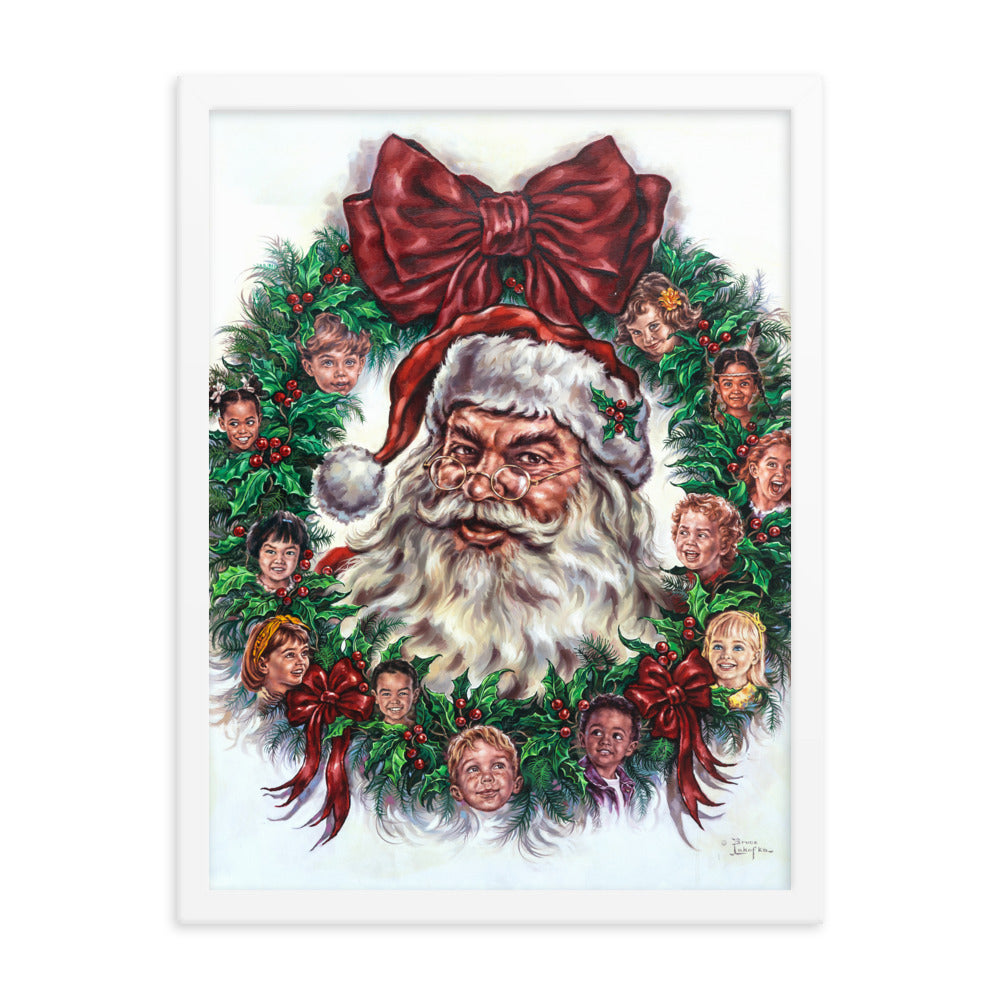 Framed photo paper poster: Wreath Of Joy
