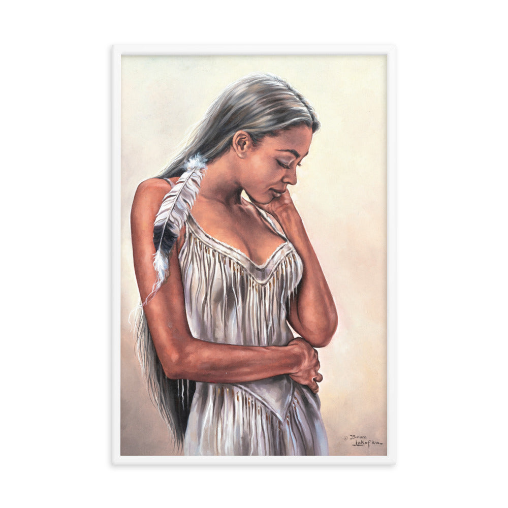 Framed photo paper poster: The Touch