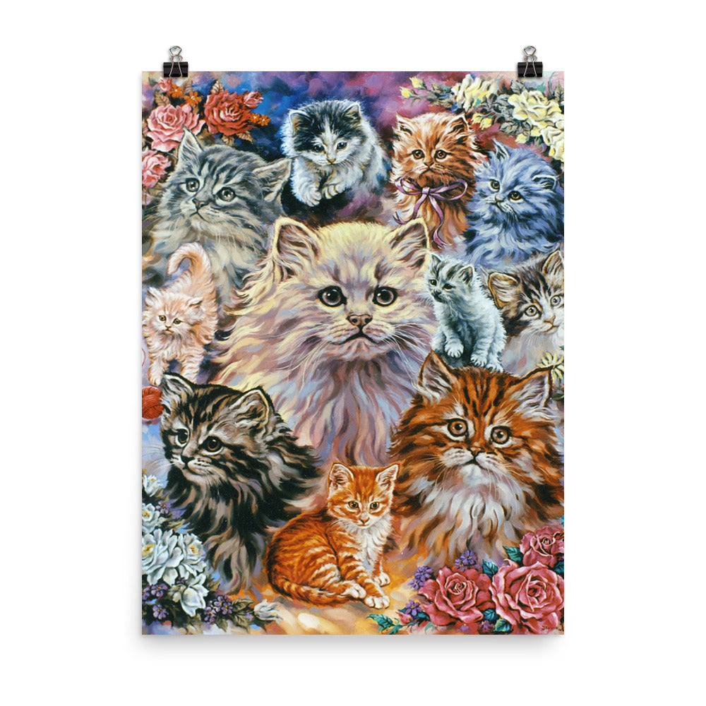 Photo paper poster: Bouquet Of Kittens