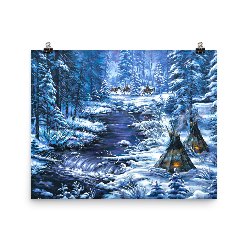 Photo paper poster: Home From The Winter Hunt
