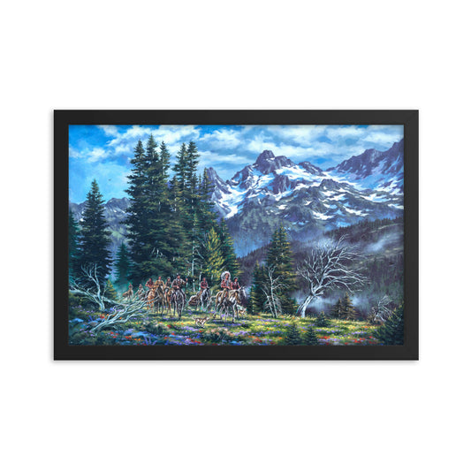Framed photo paper poster: Return To The High Country