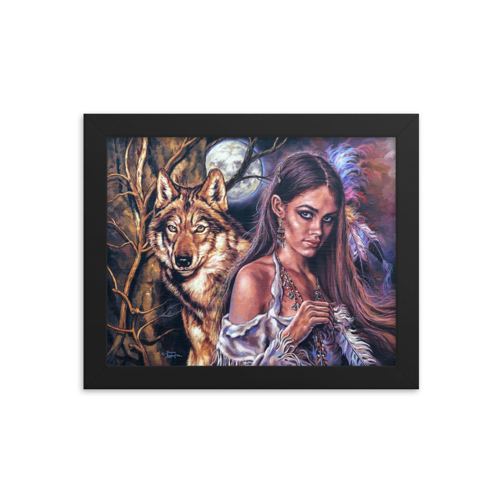 Framed photo paper poster: Autumn Moon