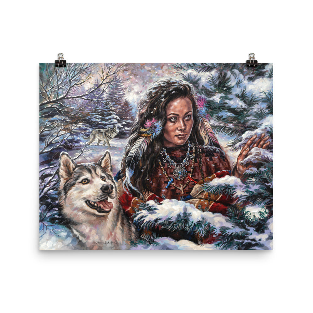 Photo paper poster: Snowfall