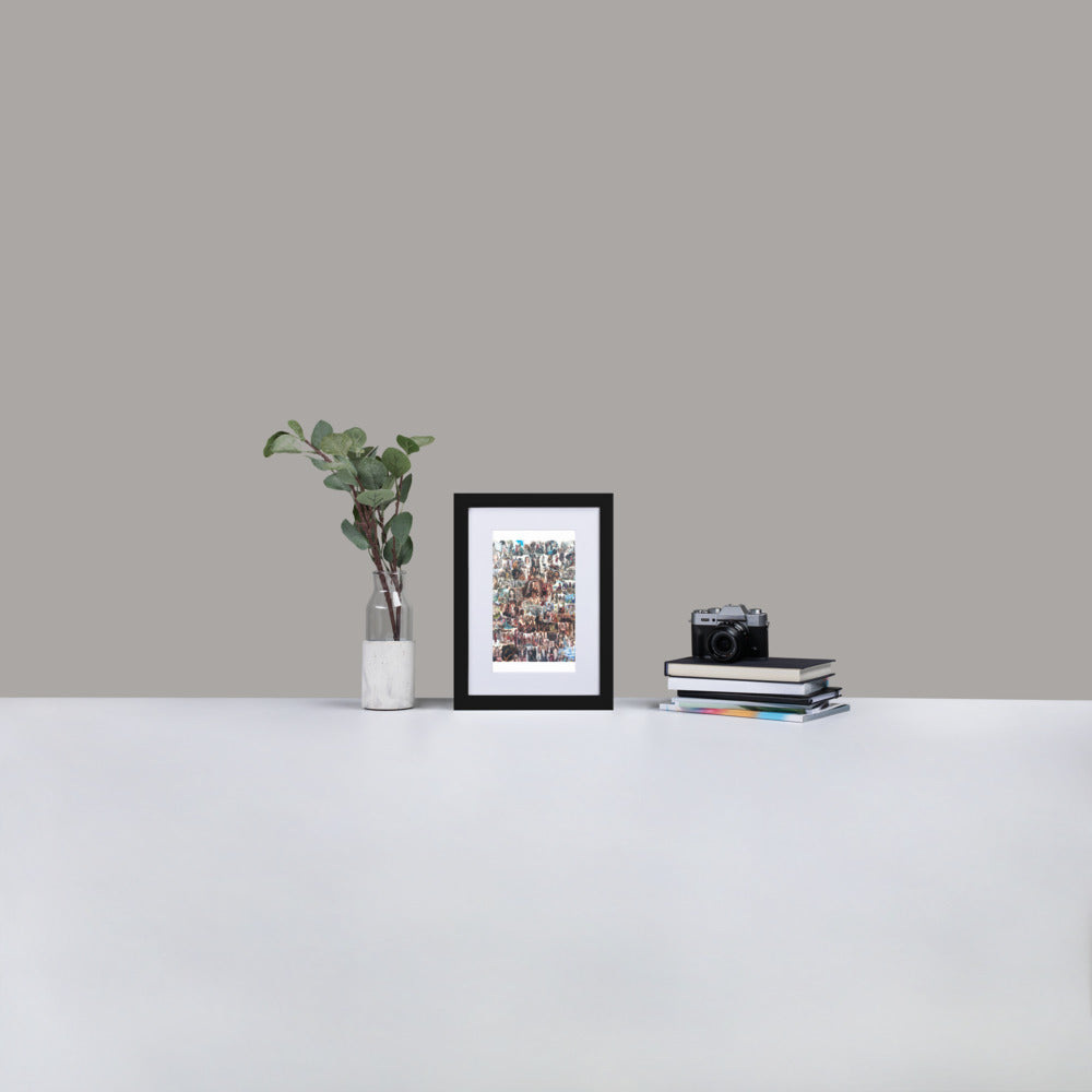 Matte Paper Framed Poster With Mat: Life Of Christ
