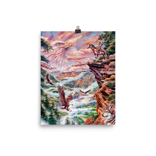 Photo paper poster: Above The Clouds