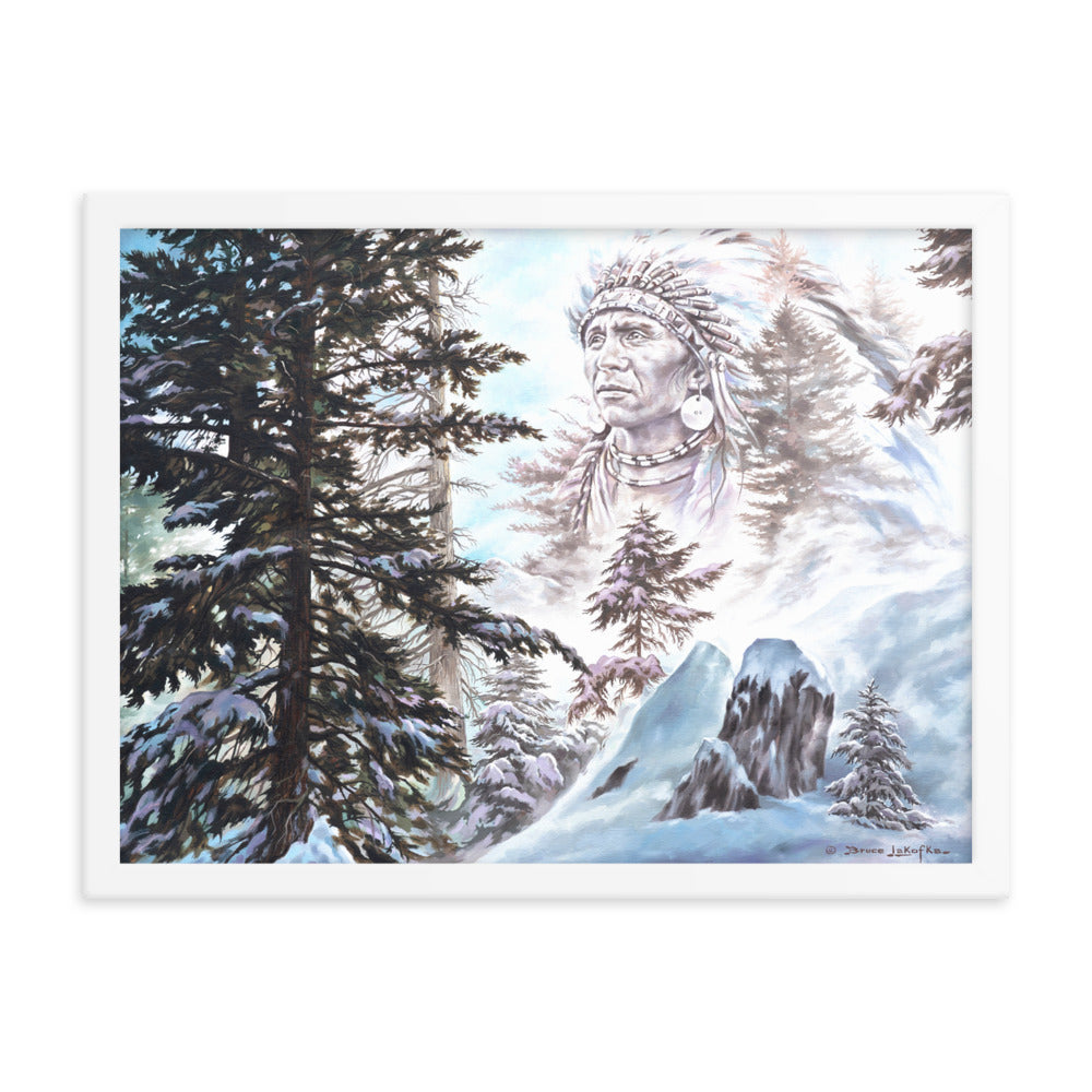 Framed photo paper poster: Return Of The Snow Chief