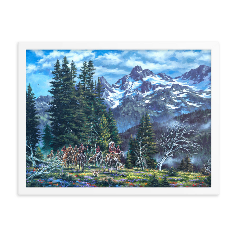 Framed photo paper poster: Return To The High Country