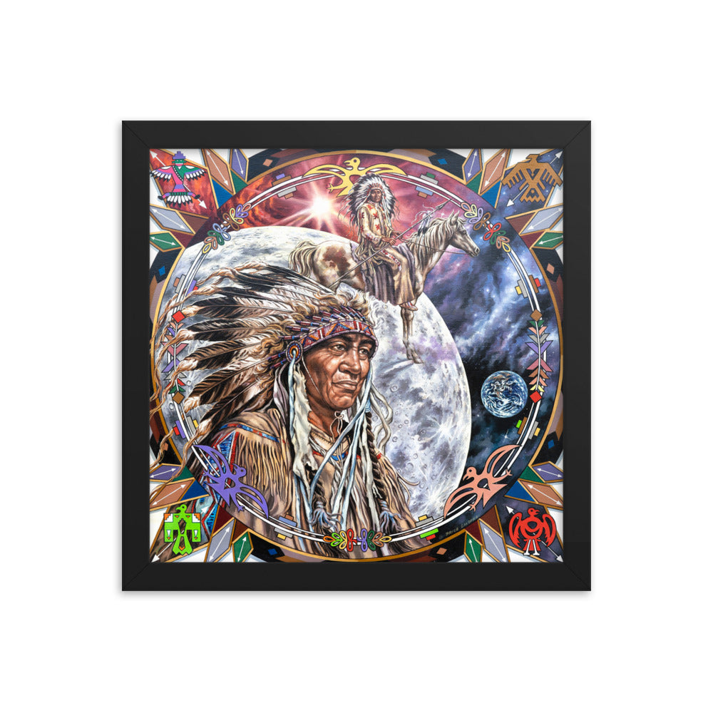 Framed photo paper poster: Other Worlds