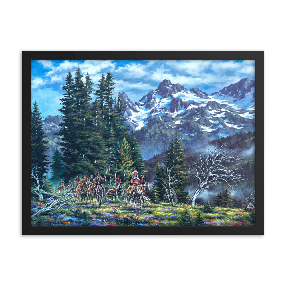 Framed photo paper poster: Return To The High Country