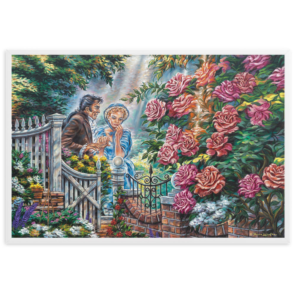 Framed matte paper poster: Beyond The Garden Gate