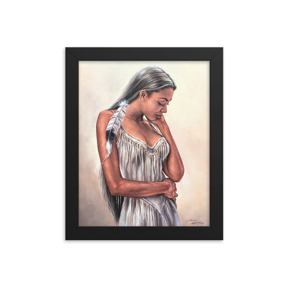 Framed photo paper poster: The Touch