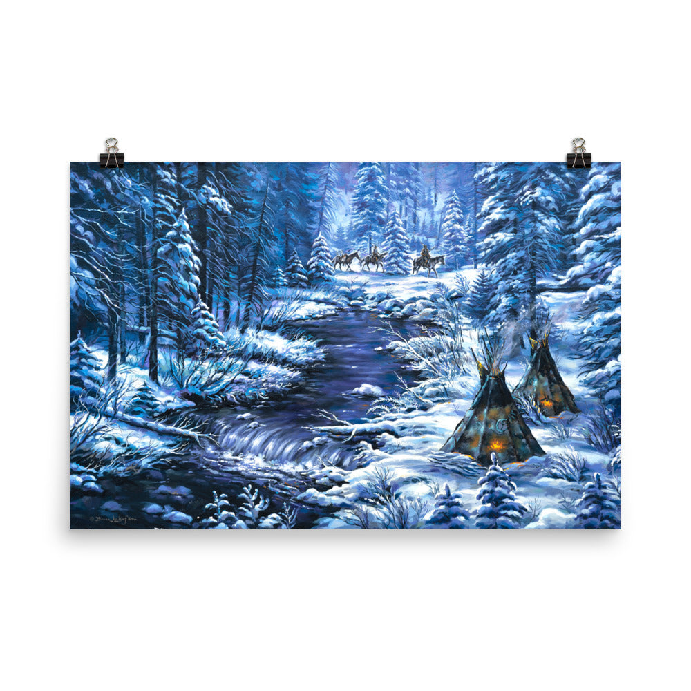 Photo paper poster: Home From The Winter Hunt