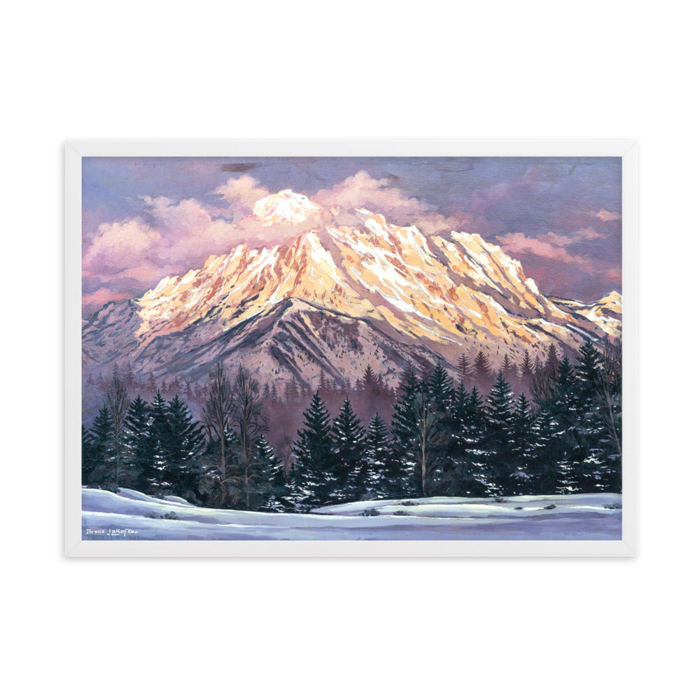 Framed matte paper poster: Mt. Whitney