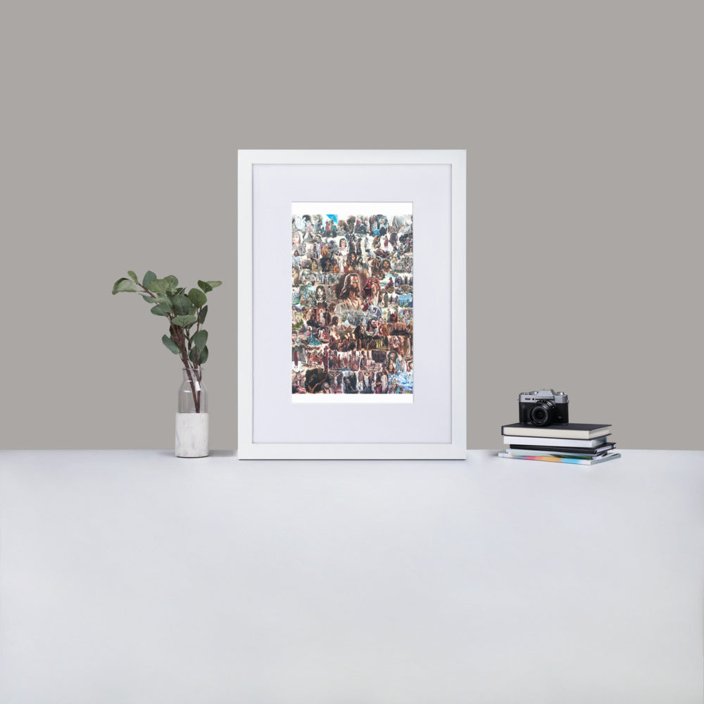 Matte Paper Framed Poster With Mat: Life Of Christ