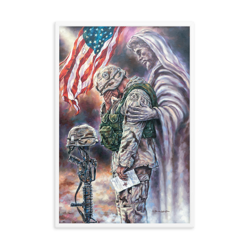 Framed photo paper poster: The Comforter