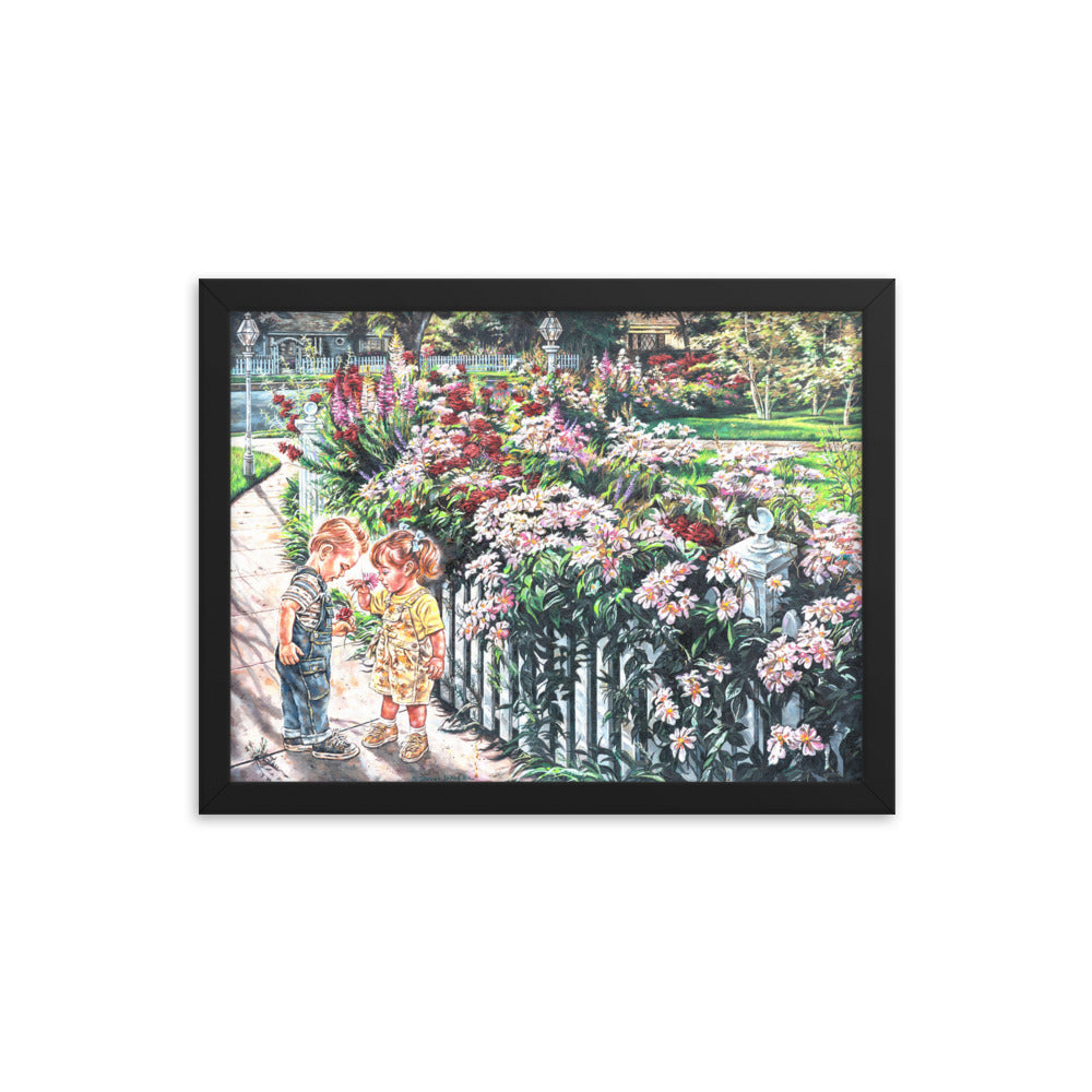 Framed photo paper poster:The Smell Of Summer Flowers