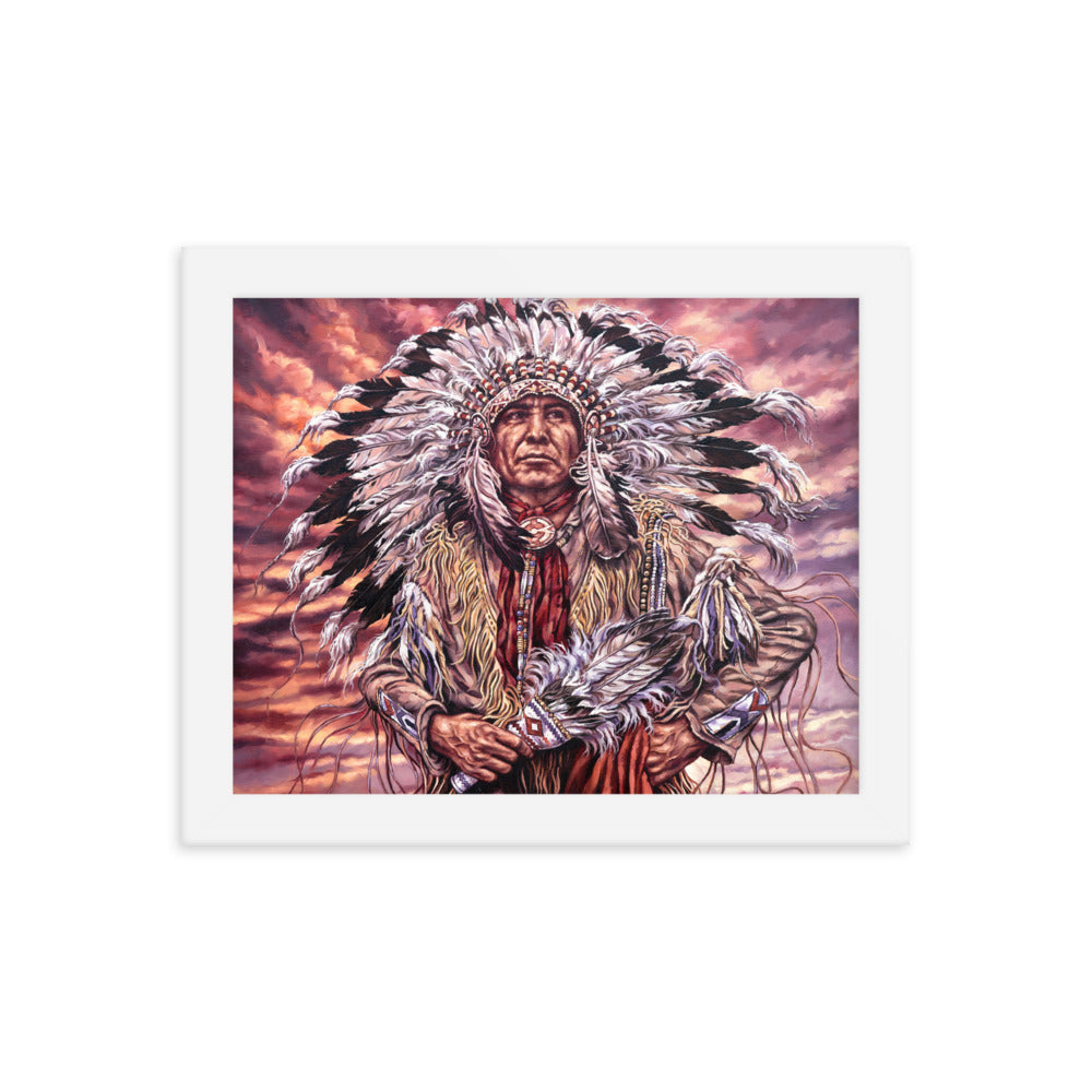 Framed photo paper poster: Sunset And Glory