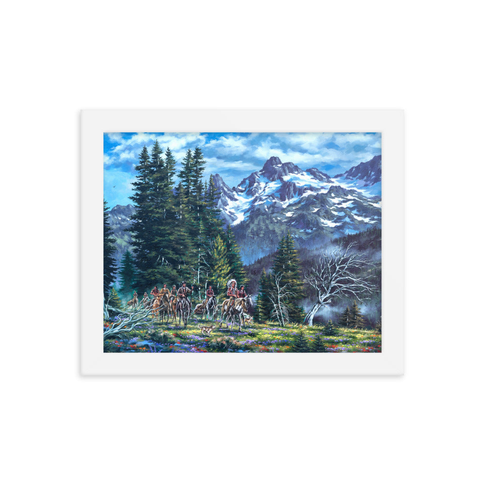 Framed photo paper poster: Return To The High Country
