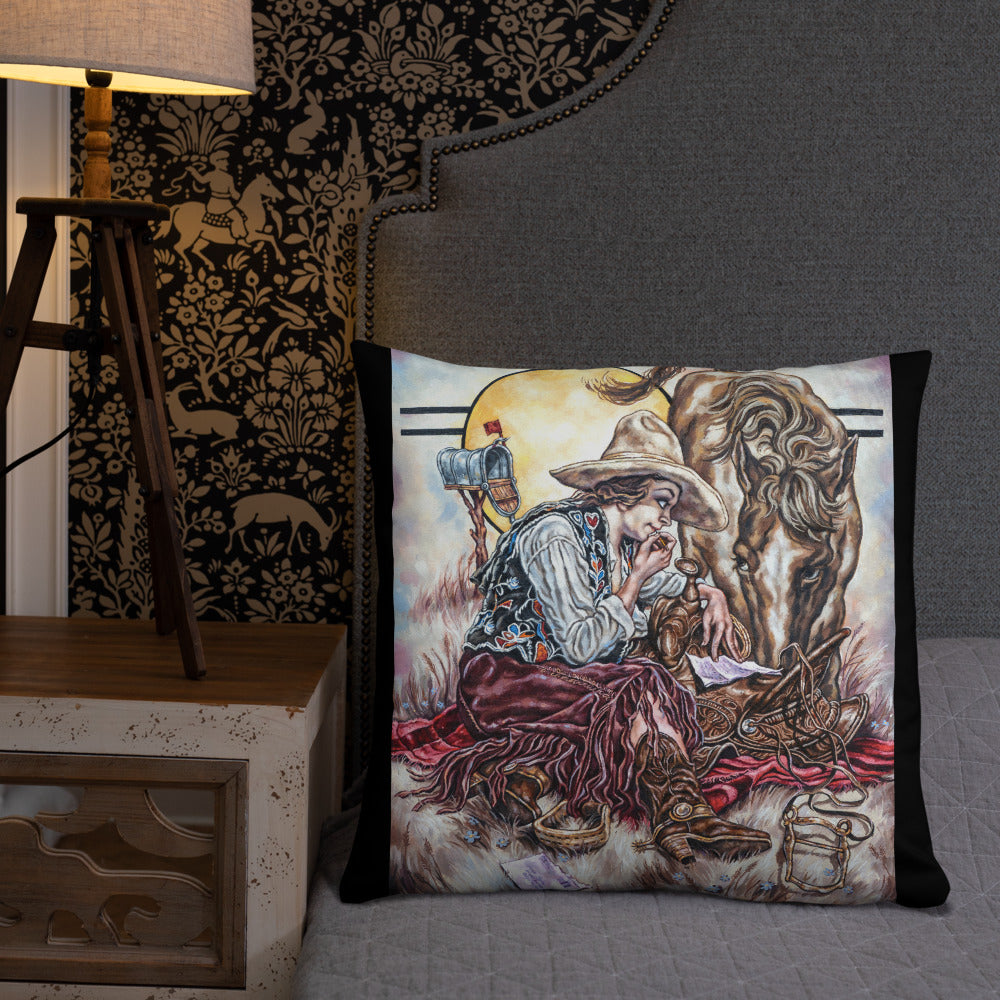 Pillow: Cowgirl Mail