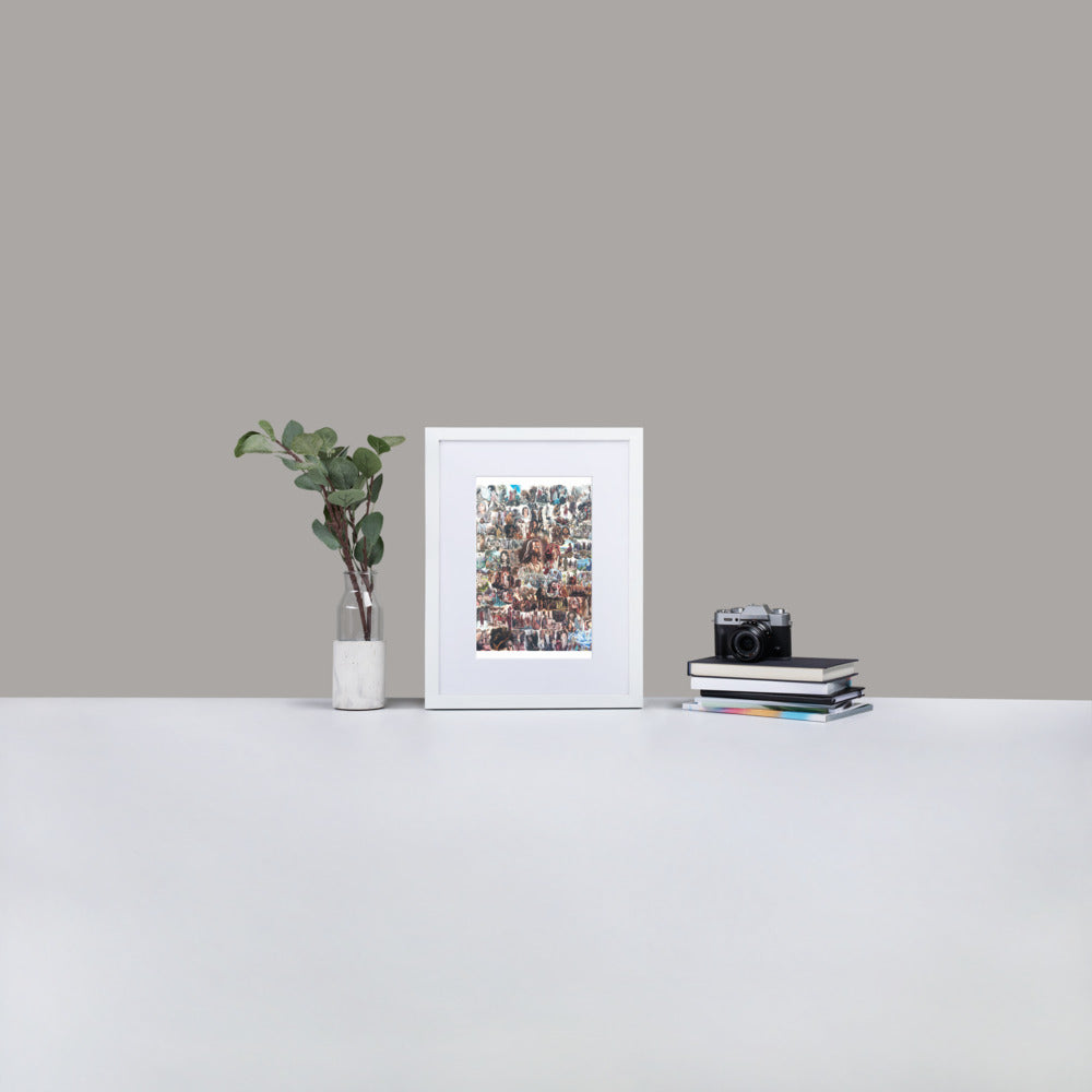 Matte Paper Framed Poster With Mat: Life Of Christ
