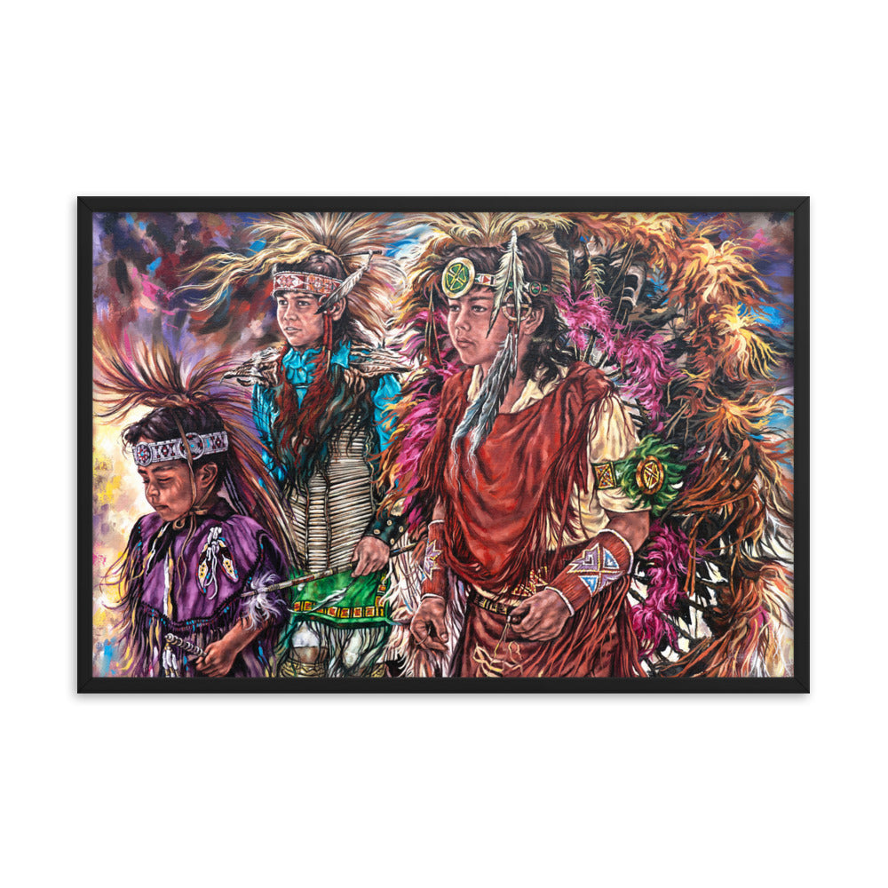 Framed photo paper poster: Dance Of Tradition