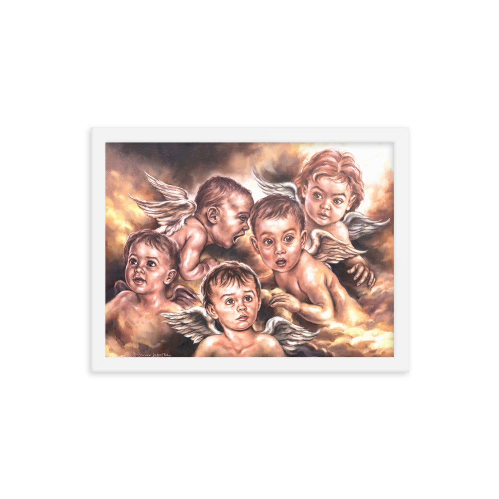 Framed photo paper poster: Angel Whispers