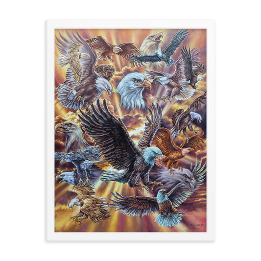 Framed photo paper poster: Eagle Dance