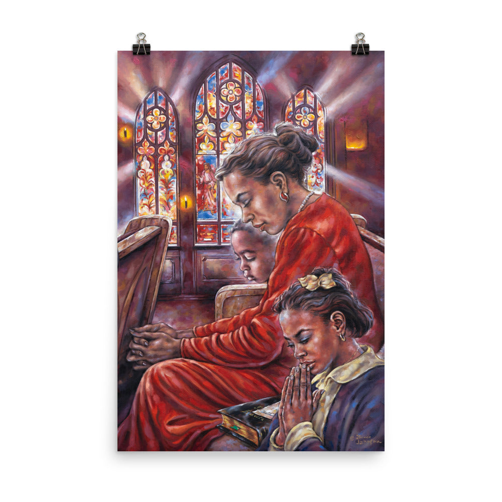 Photo paper poster: A Mother's Prayer