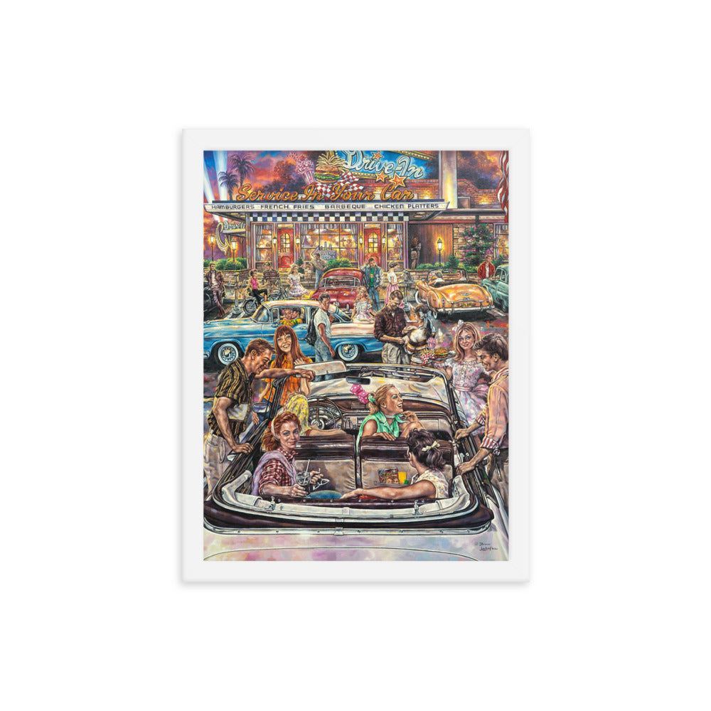 Framed photo paper poster: Back In The Fifties