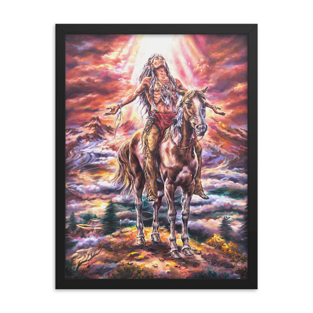 Framed photo paper poster: A Journey's End