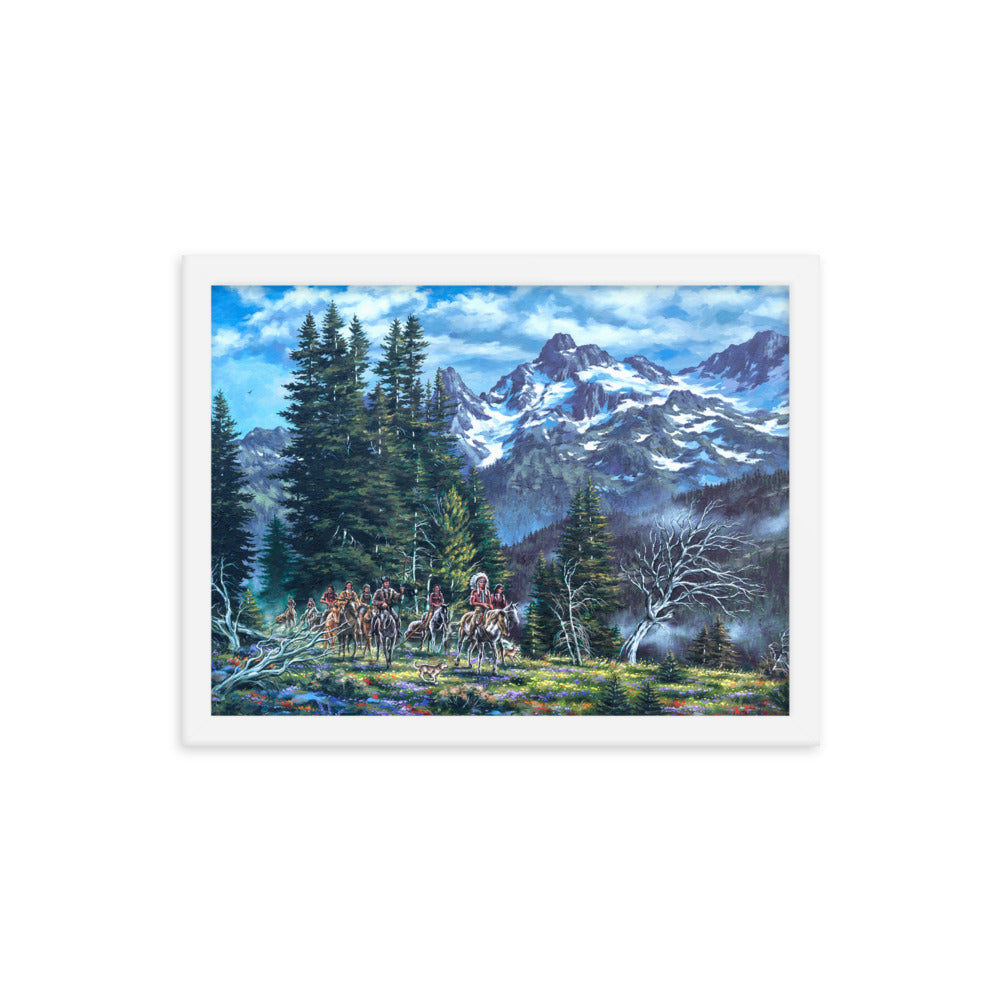 Framed photo paper poster: Return To The High Country