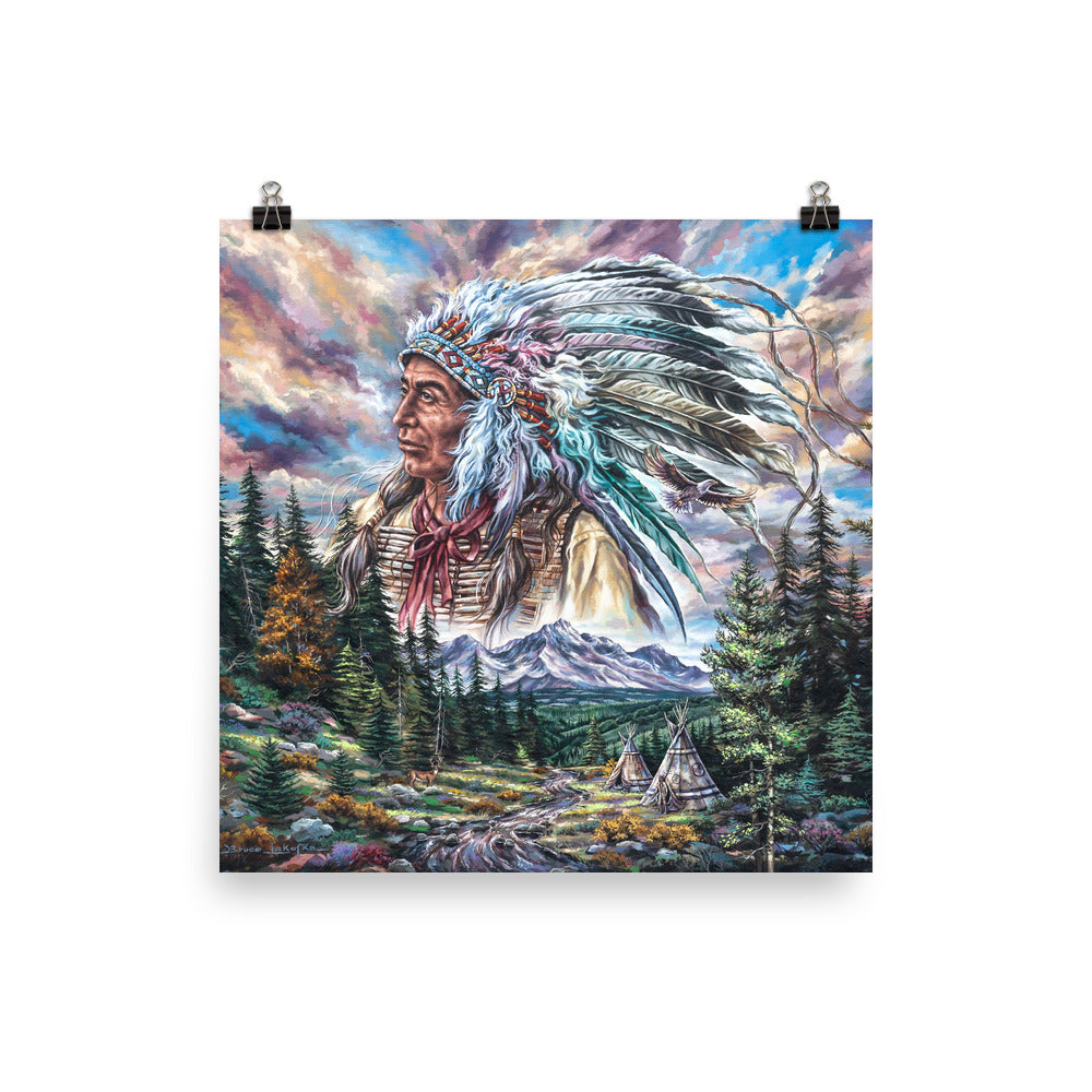 Photo paper poster: Under The Big Sky