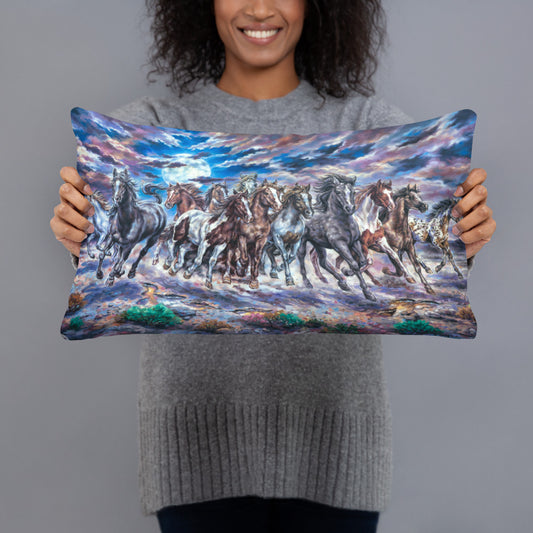 Throw Pillow: Racing With The Moon