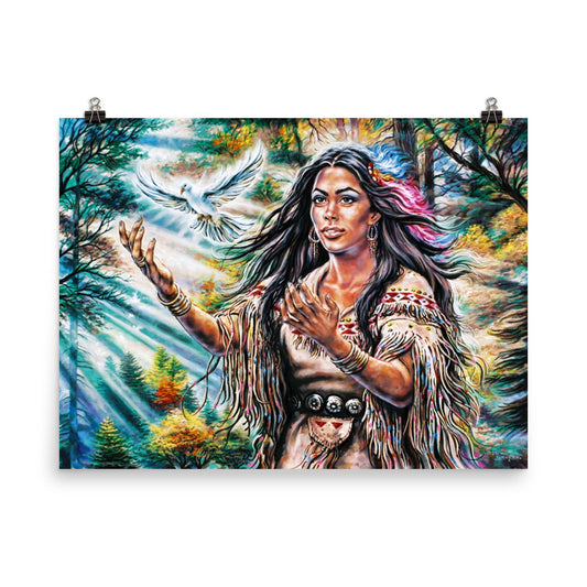 Photo paper poster: White Dove