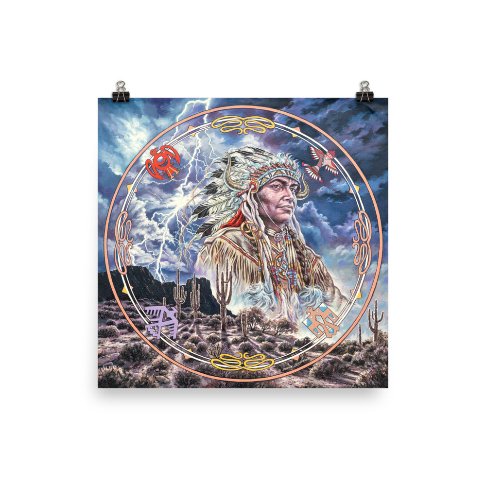 Photo paper poster: When Lightning Casts Shadows