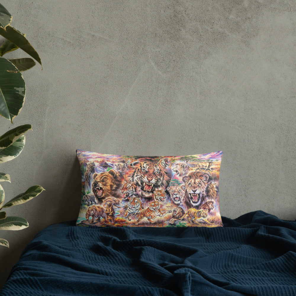 Pillow: Lions, Tigers, And Bears