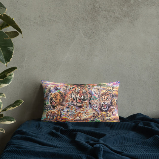 Pillow: Lions, Tigers, And Bears
