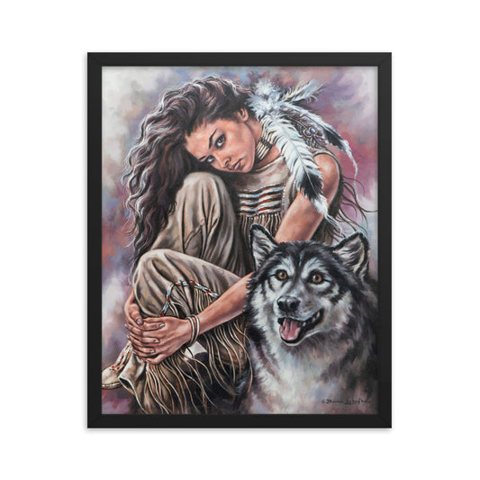 Framed photo paper poster: Companions