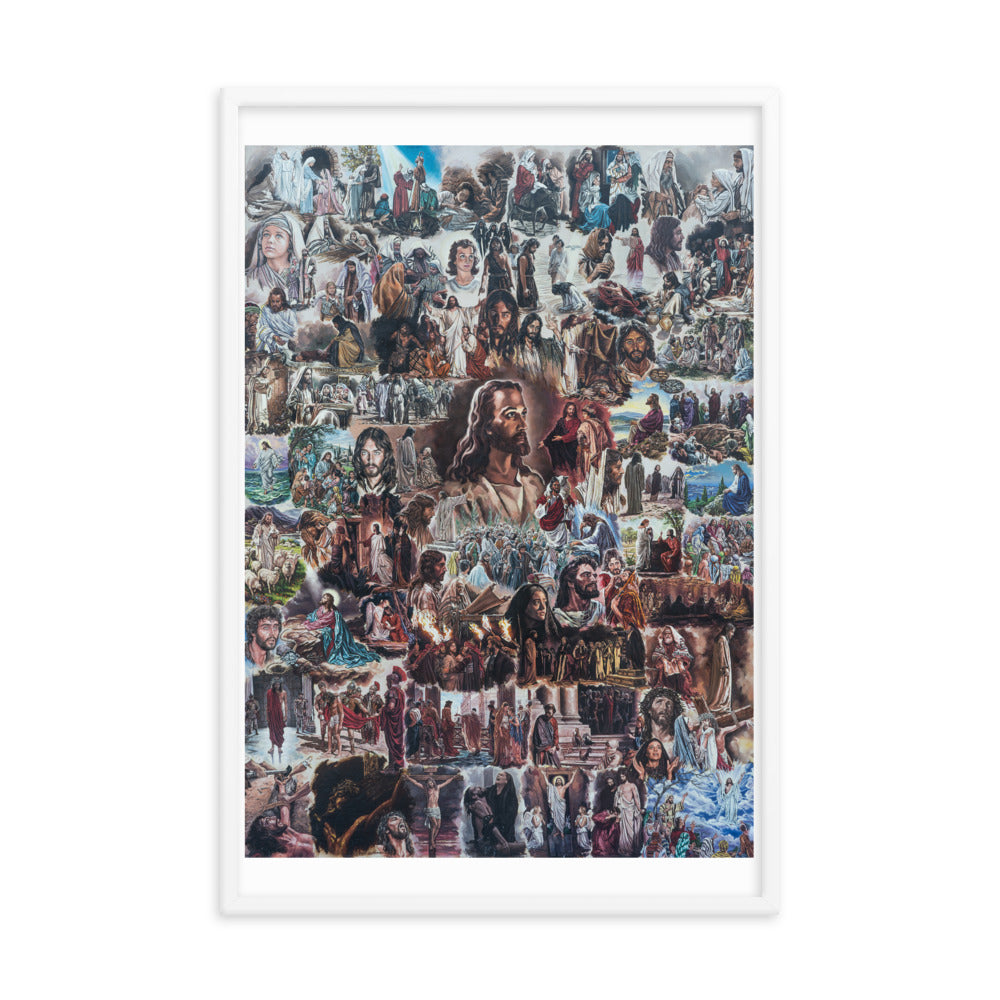 Framed poster