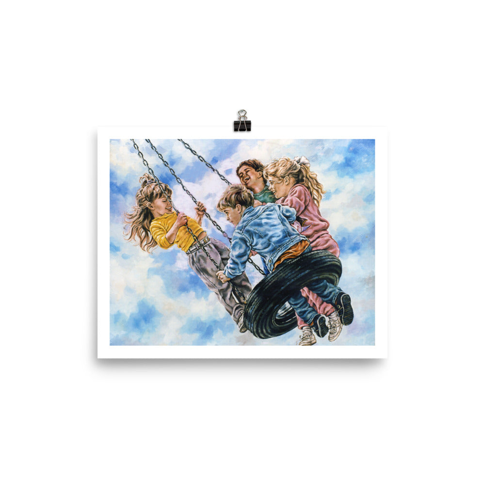 Photo paper poster: Tire Swing