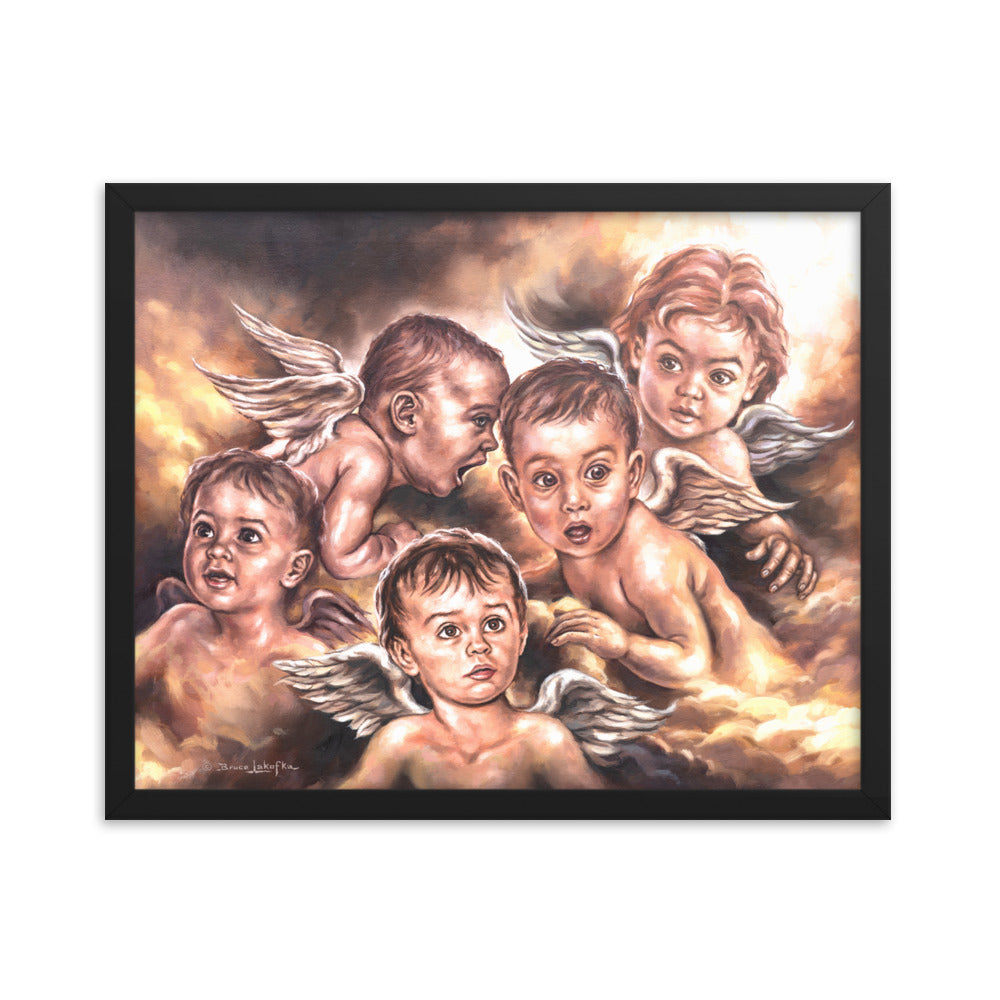 Framed photo paper poster: Angel Whispers