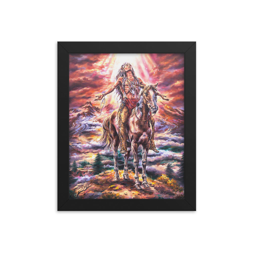 Framed photo paper poster: A Journey's End