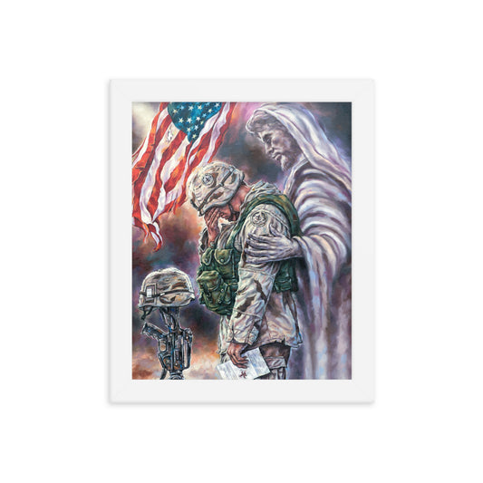 Framed photo paper poster: The Comforter